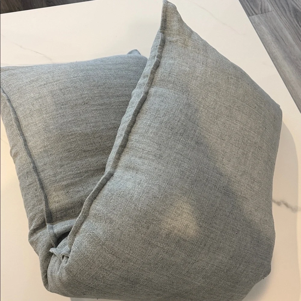 Pom Pom at home Accent 100% Gray Linen Pillow Cover
